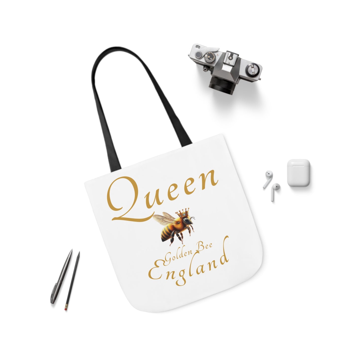 Queen Bee Canvas Tote Bag