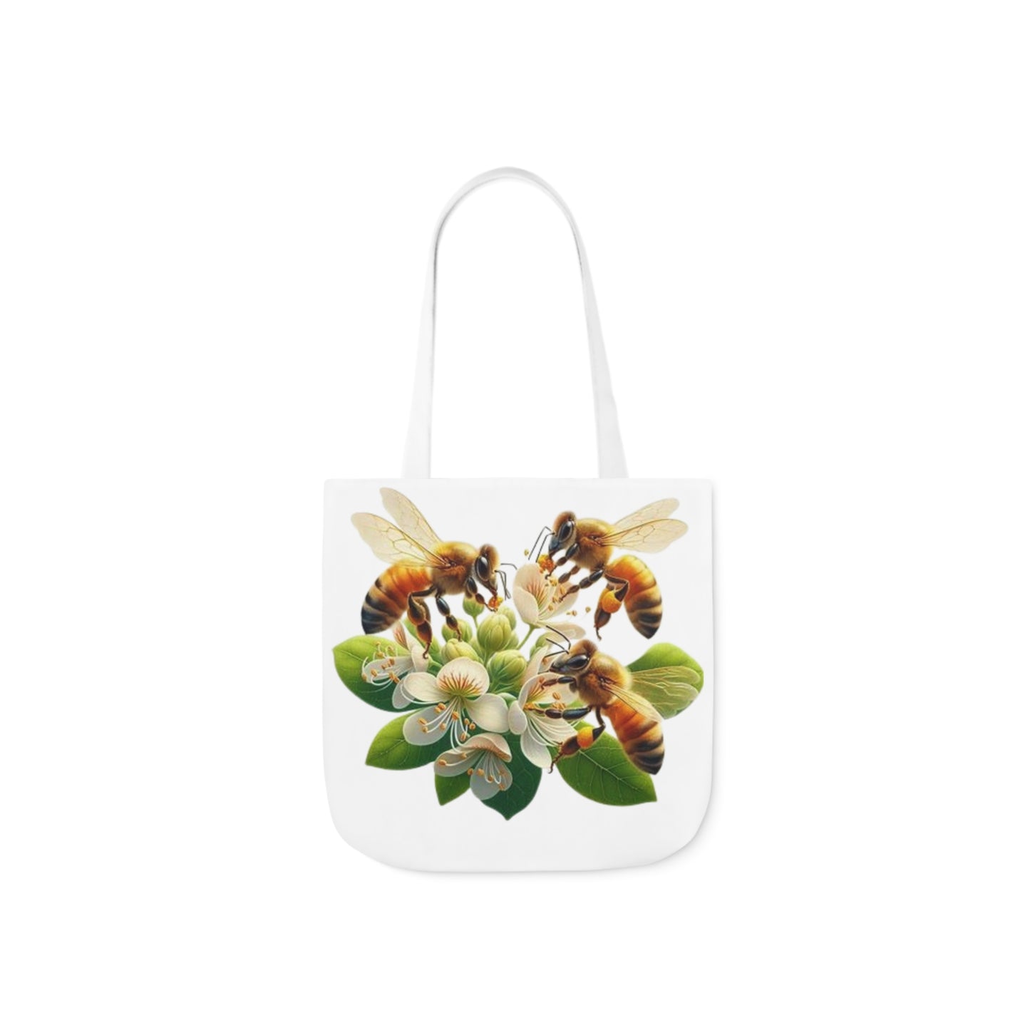 Bee-Themed Canvas Tote Bag