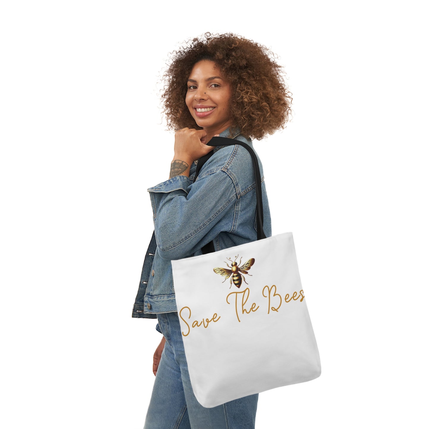 Canvas Tote Bag - Eco-Friendly 'Save The Bees' Design