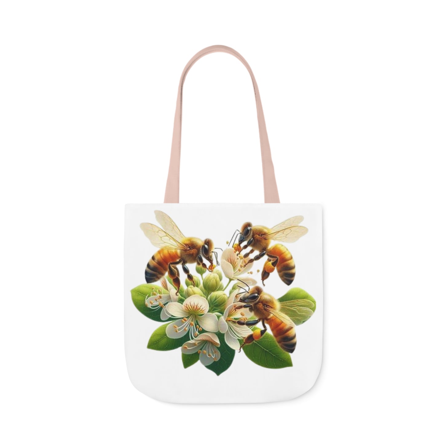 Bee-Themed Canvas Tote Bag