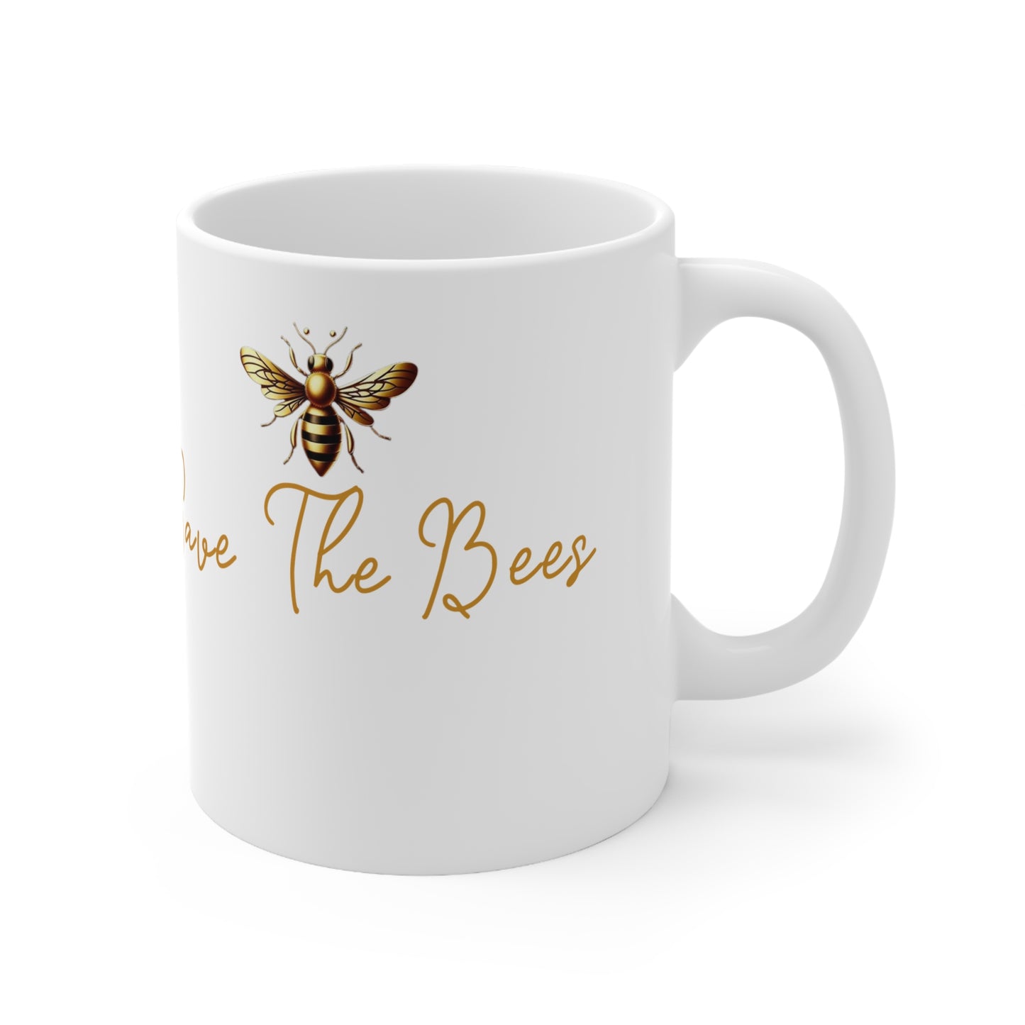 Save The Bees Ceramic Coffee Cups, 11oz, 15oz