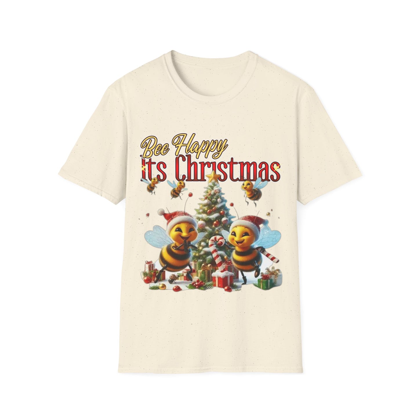 Bee Happy Its Christmas T-Shirt