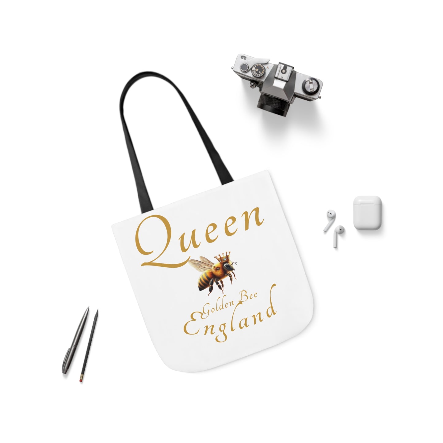 Queen Bee Canvas Tote Bag