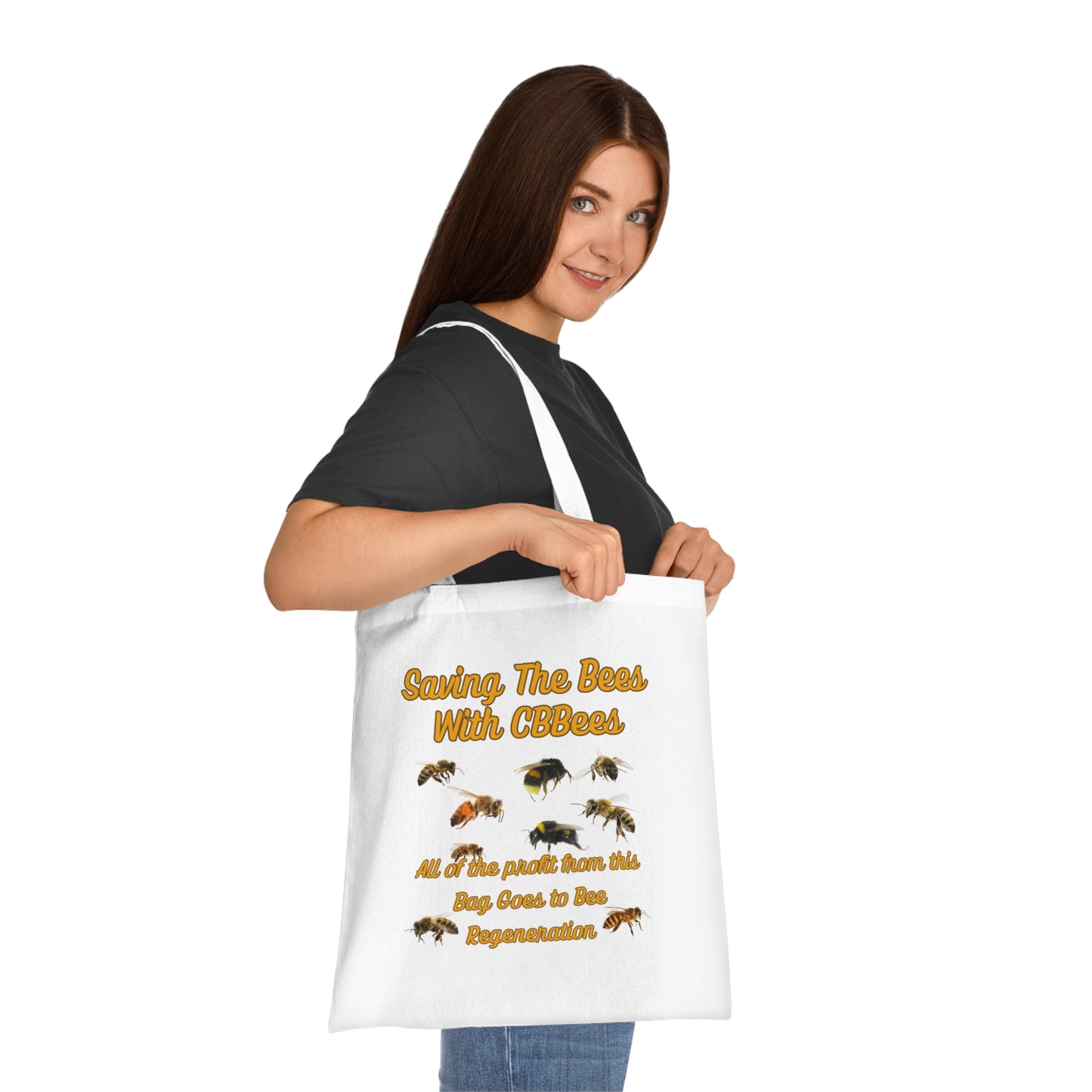Saving the Bees Cotton Tote for Bee Lovers