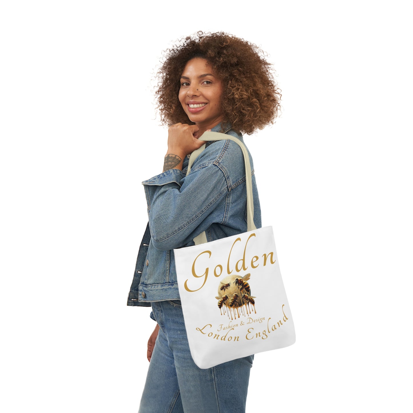 Golden Bee Canvas Tote Bag