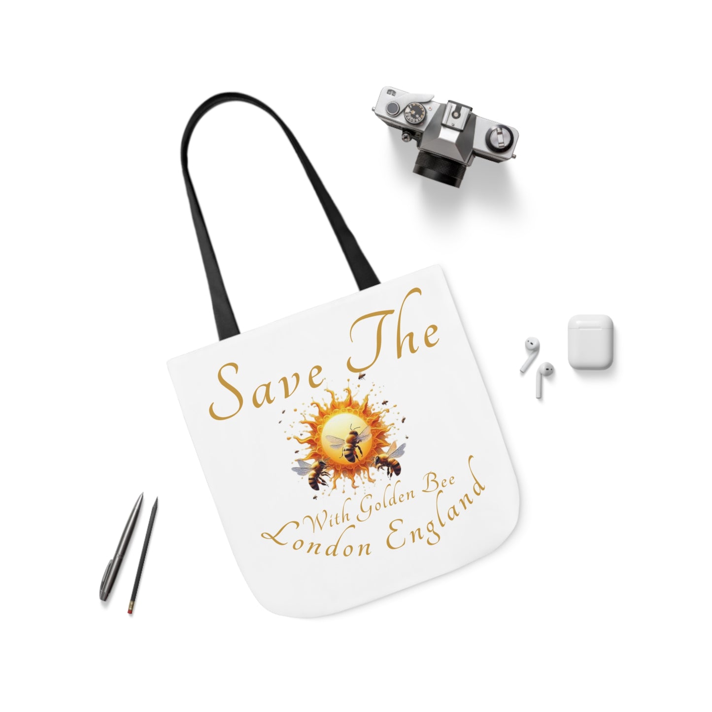 Save The Bees Canvas Tote Bag