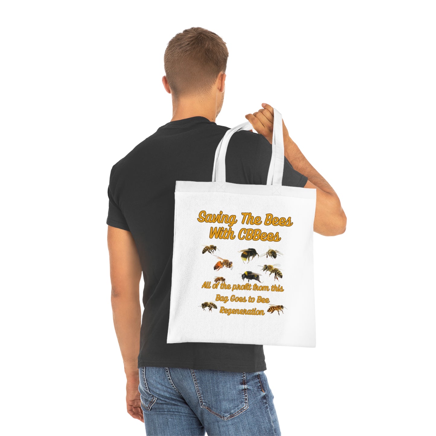 Saving the Bees Cotton Tote for Bee Lovers