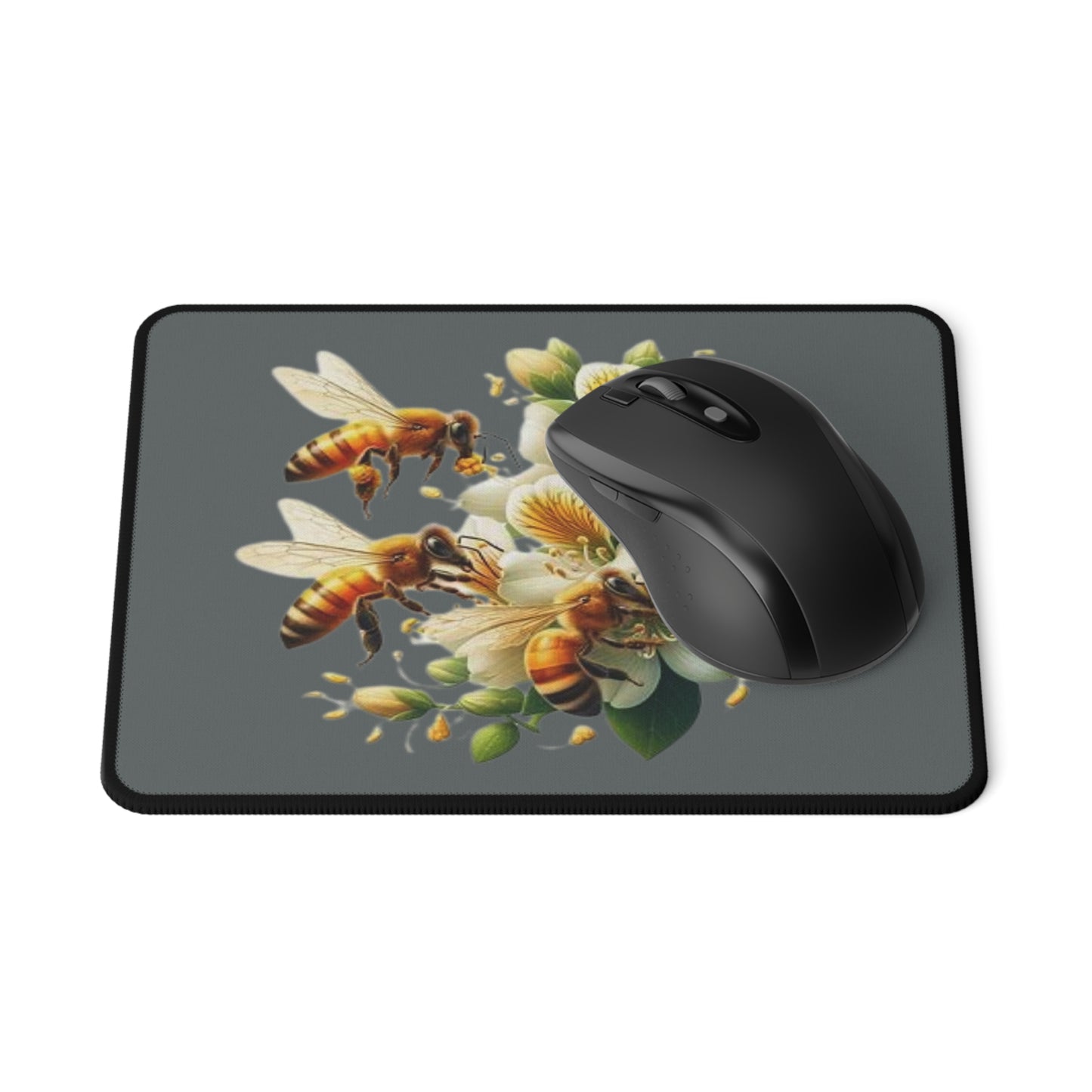 Floral Bee Mouse Pad