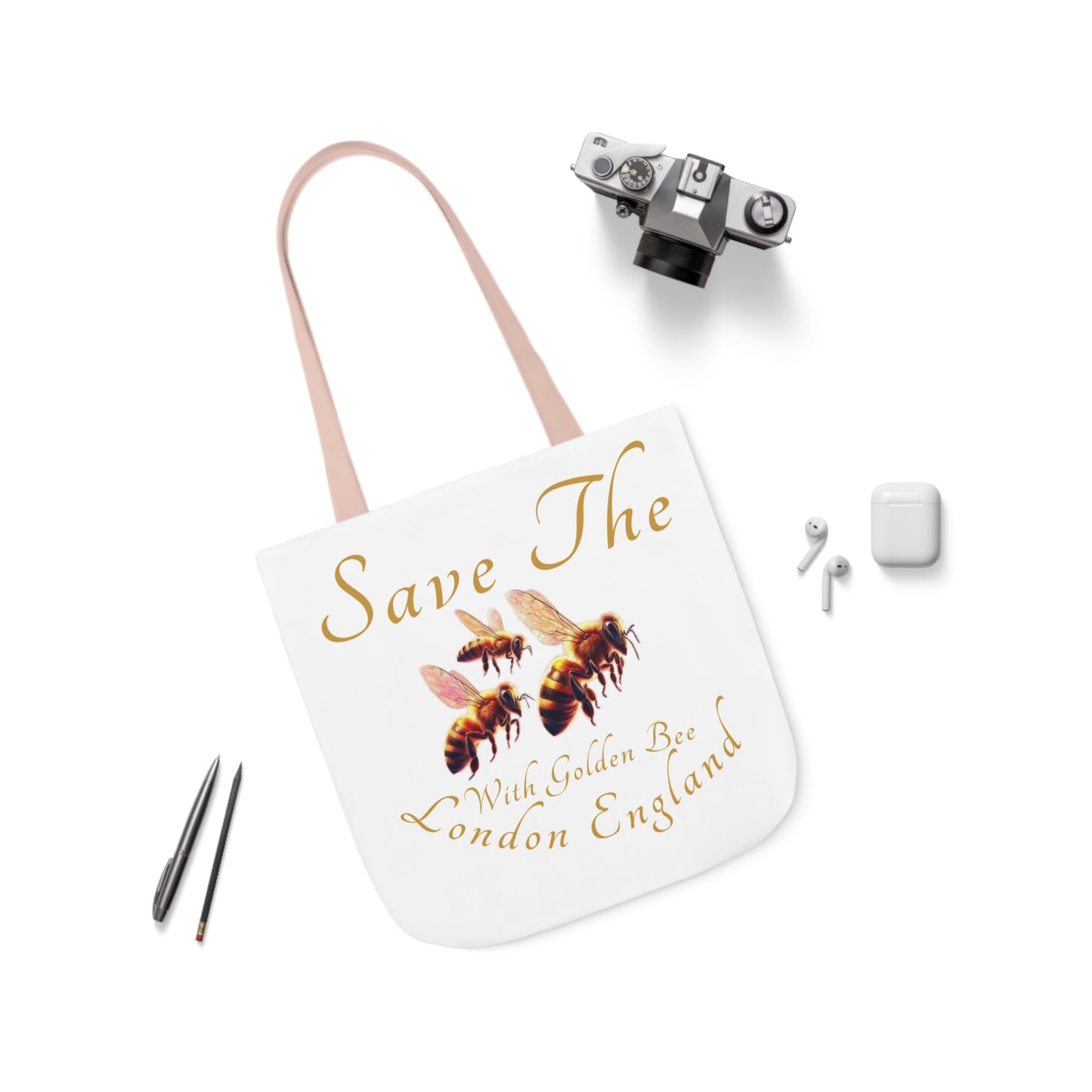 Save The Bees Canvas Tote Bag