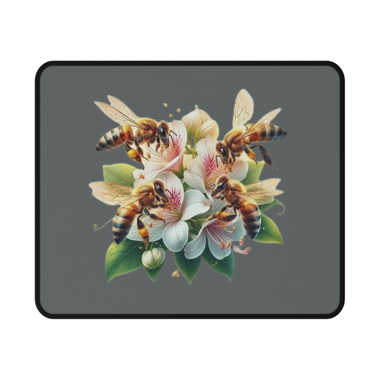 Floral Bee Mouse Pad