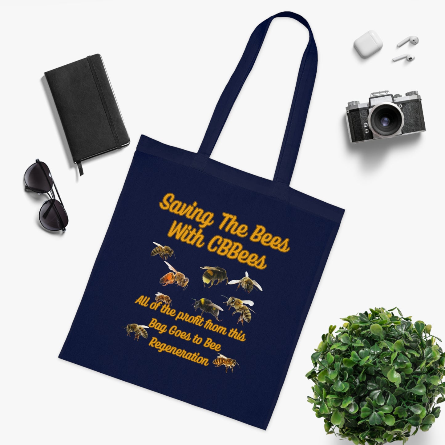 Saving the Bees Cotton Tote for Bee Lovers
