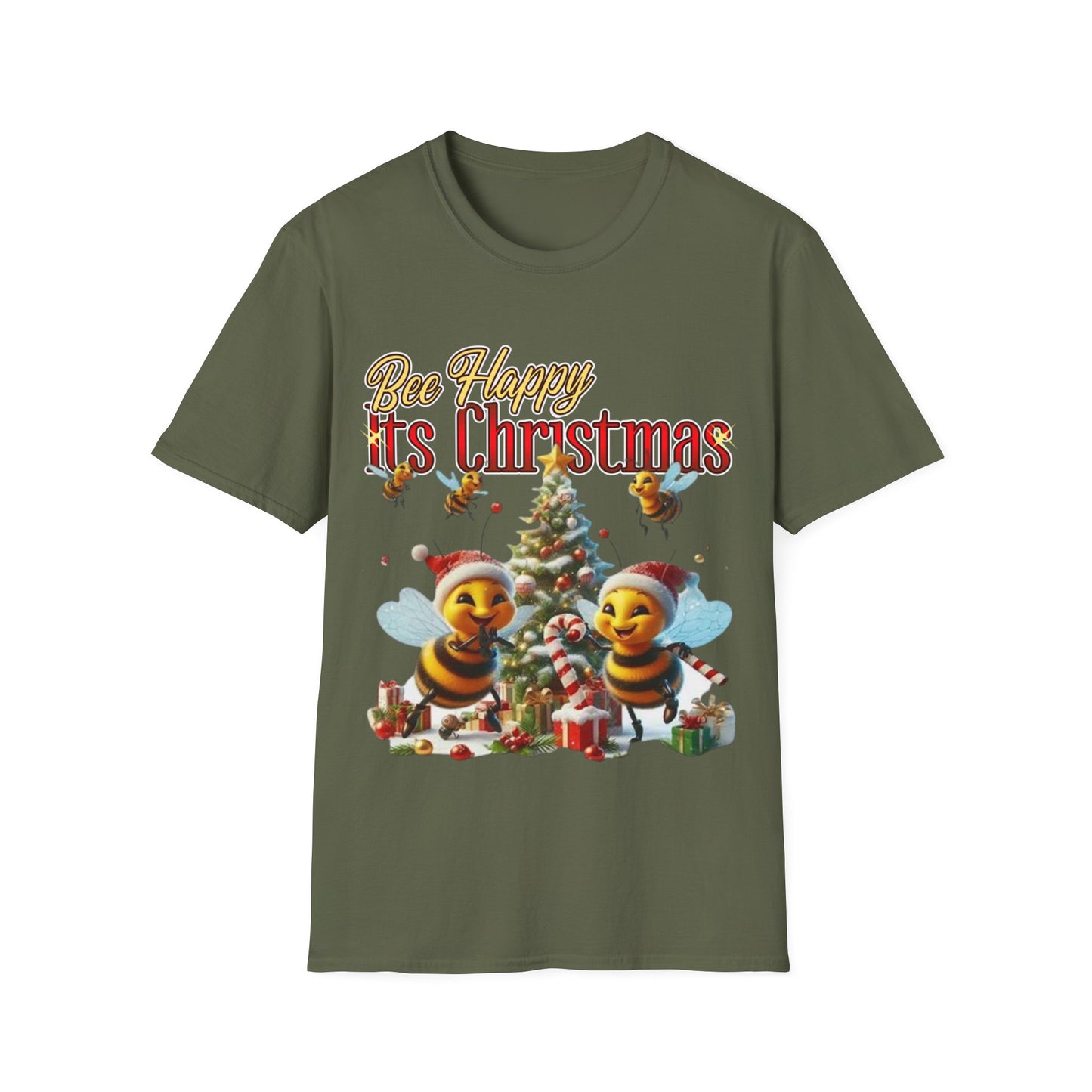 Bee Happy Its Christmas T-Shirt