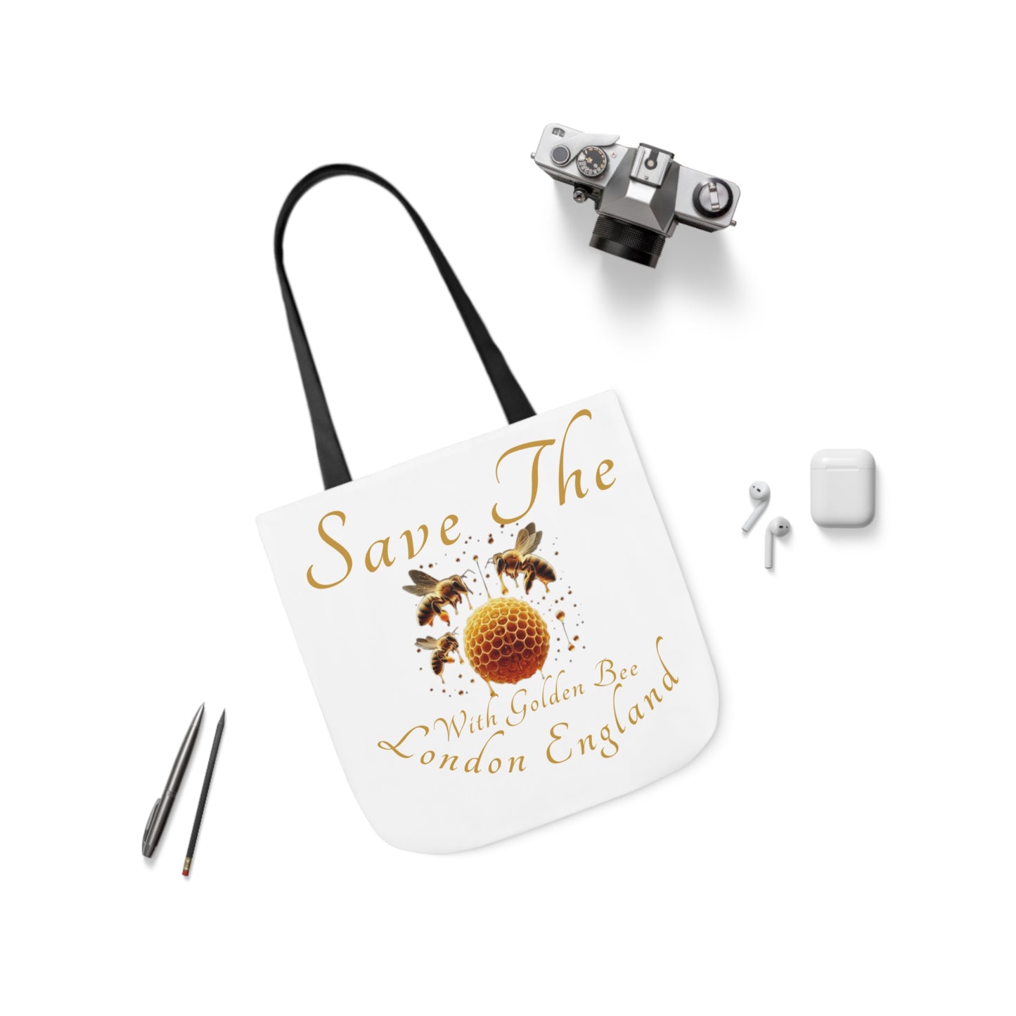 Save The Bees Canvas Tote Bag