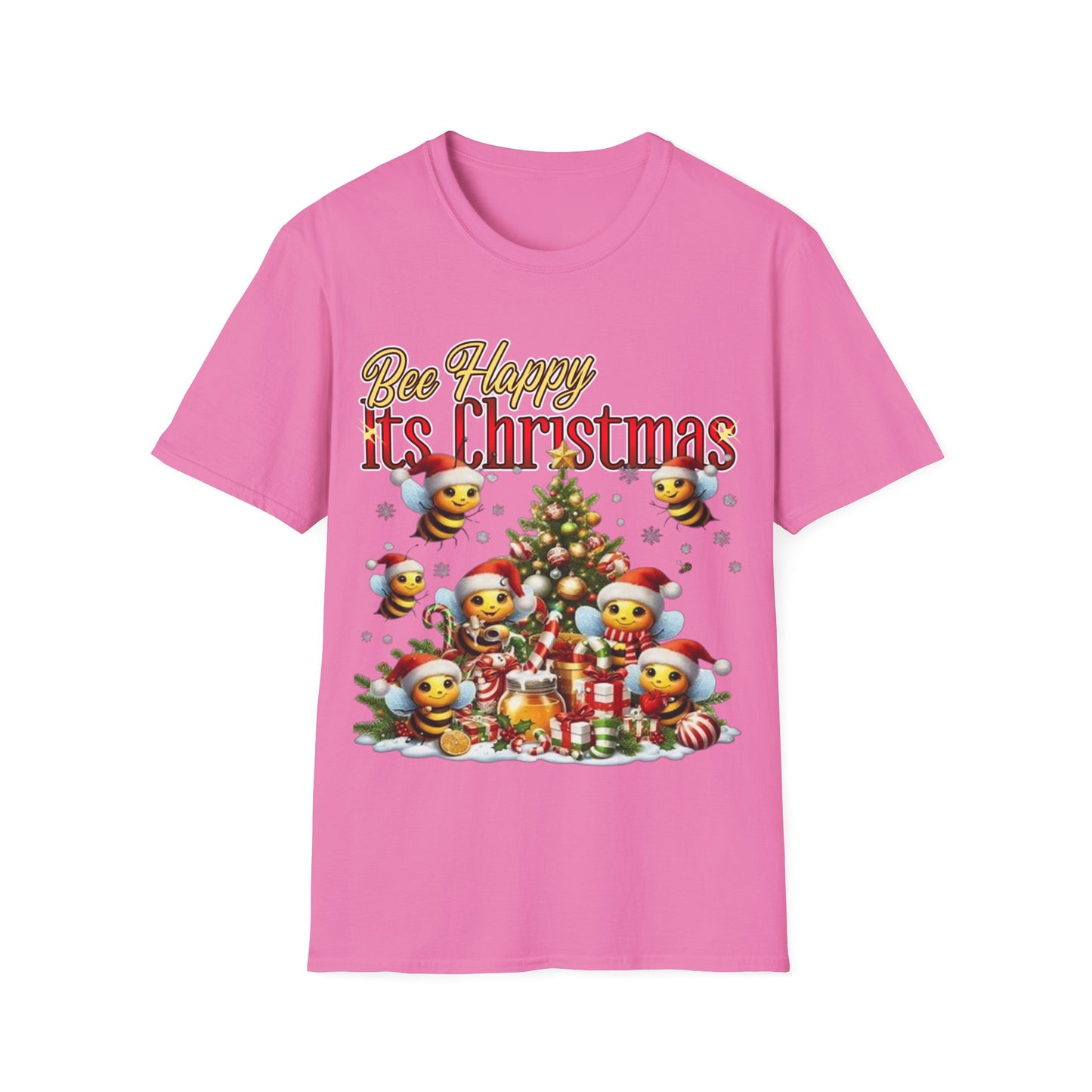 Bee Happy Its Christmas T-Shirt