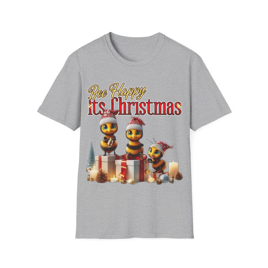 Bee Happy Its Christmas T-Shirt