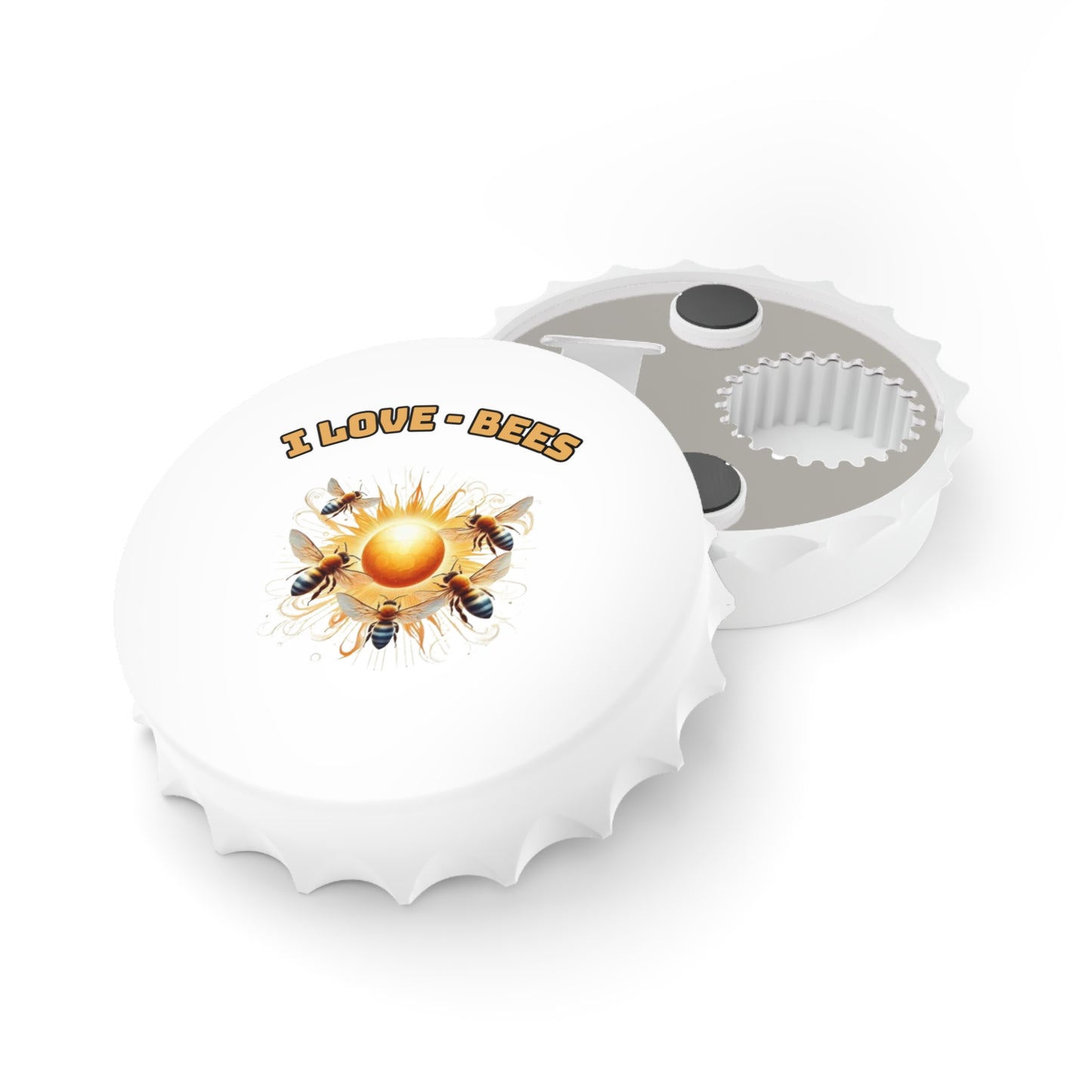 I Love Bees Bottle Opener