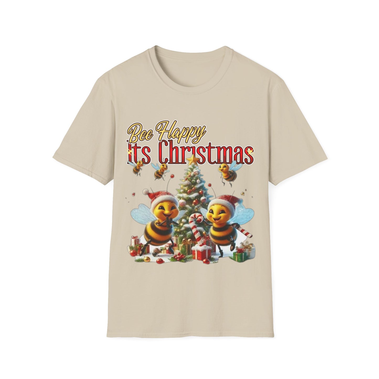 Bee Happy Its Christmas T-Shirt