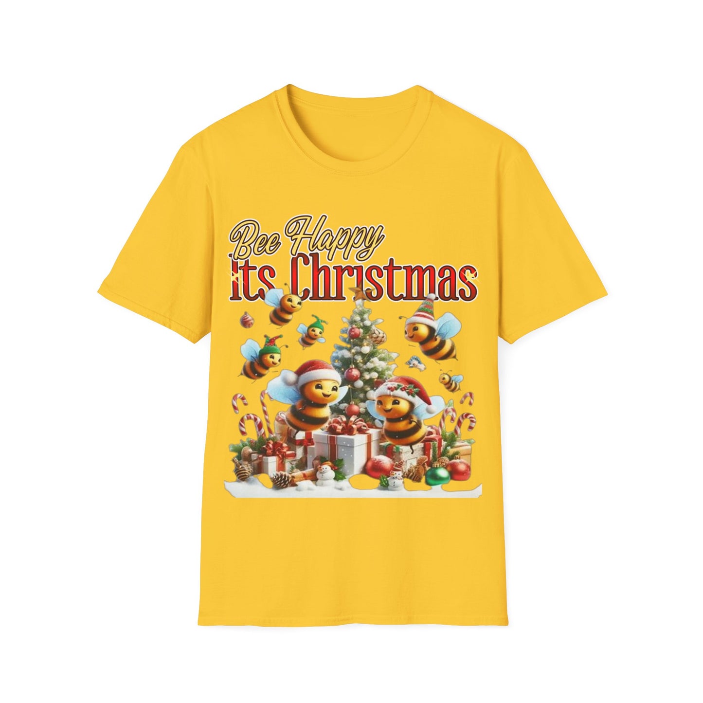 Bee Happy Its Christmas T-Shirt