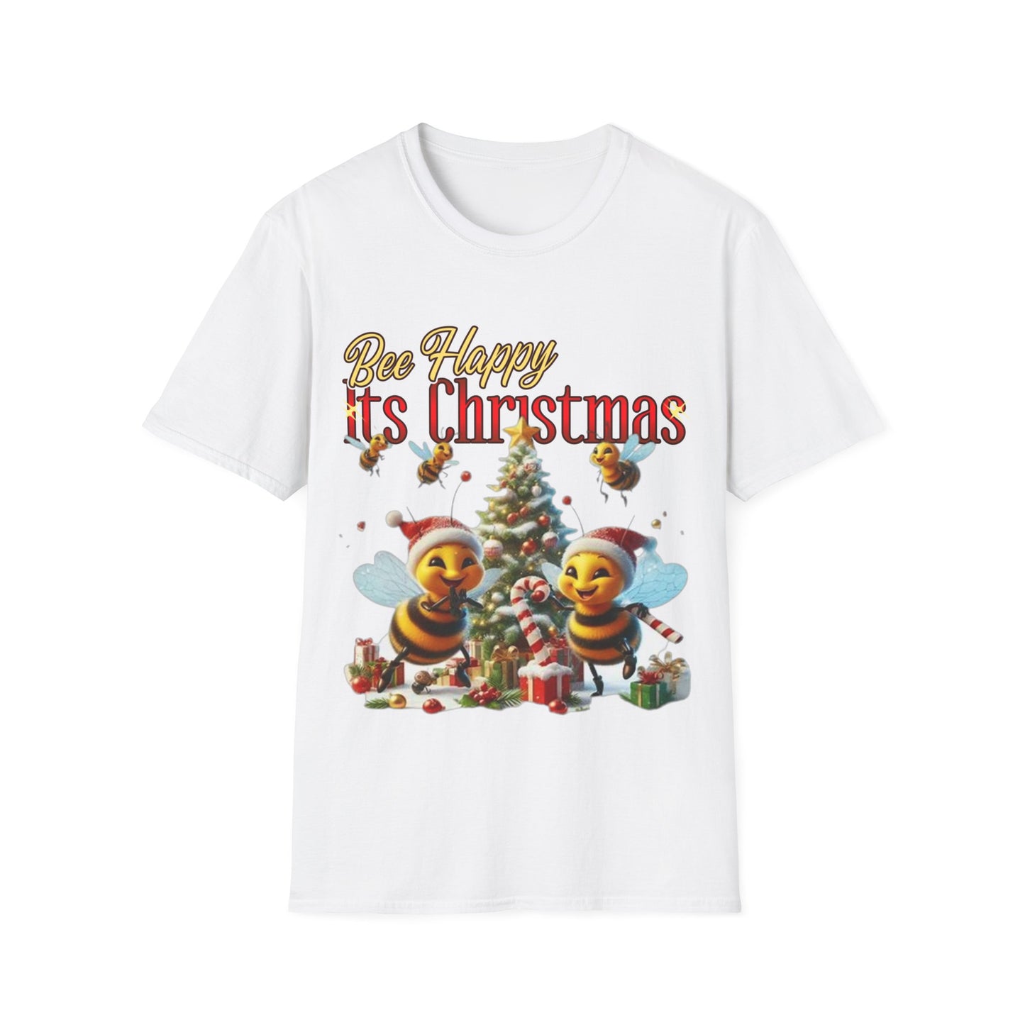 Bee Happy Its Christmas T-Shirt