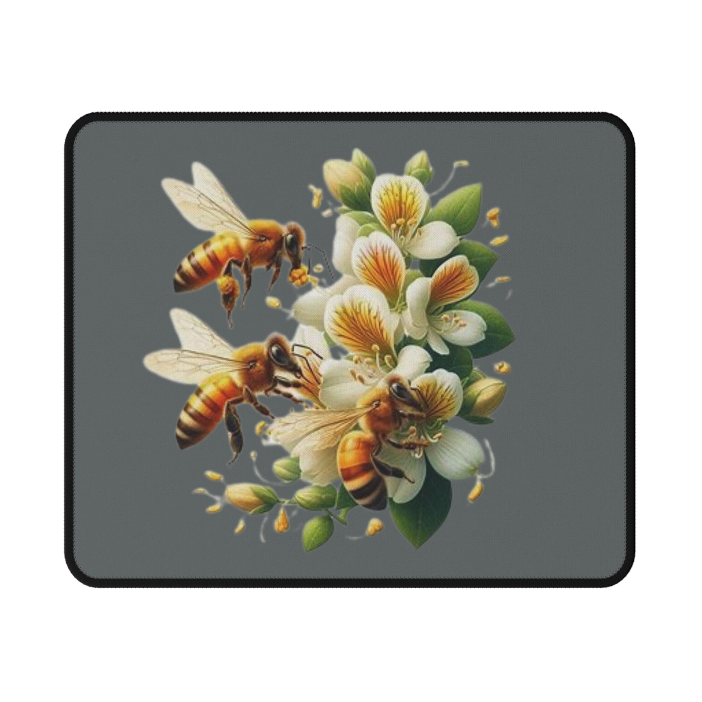 Floral Bee Mouse Pad