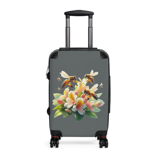 Bee Floral Design Suitcase logo From CBBees.shop The Worlds Best Bee Themed Product Store