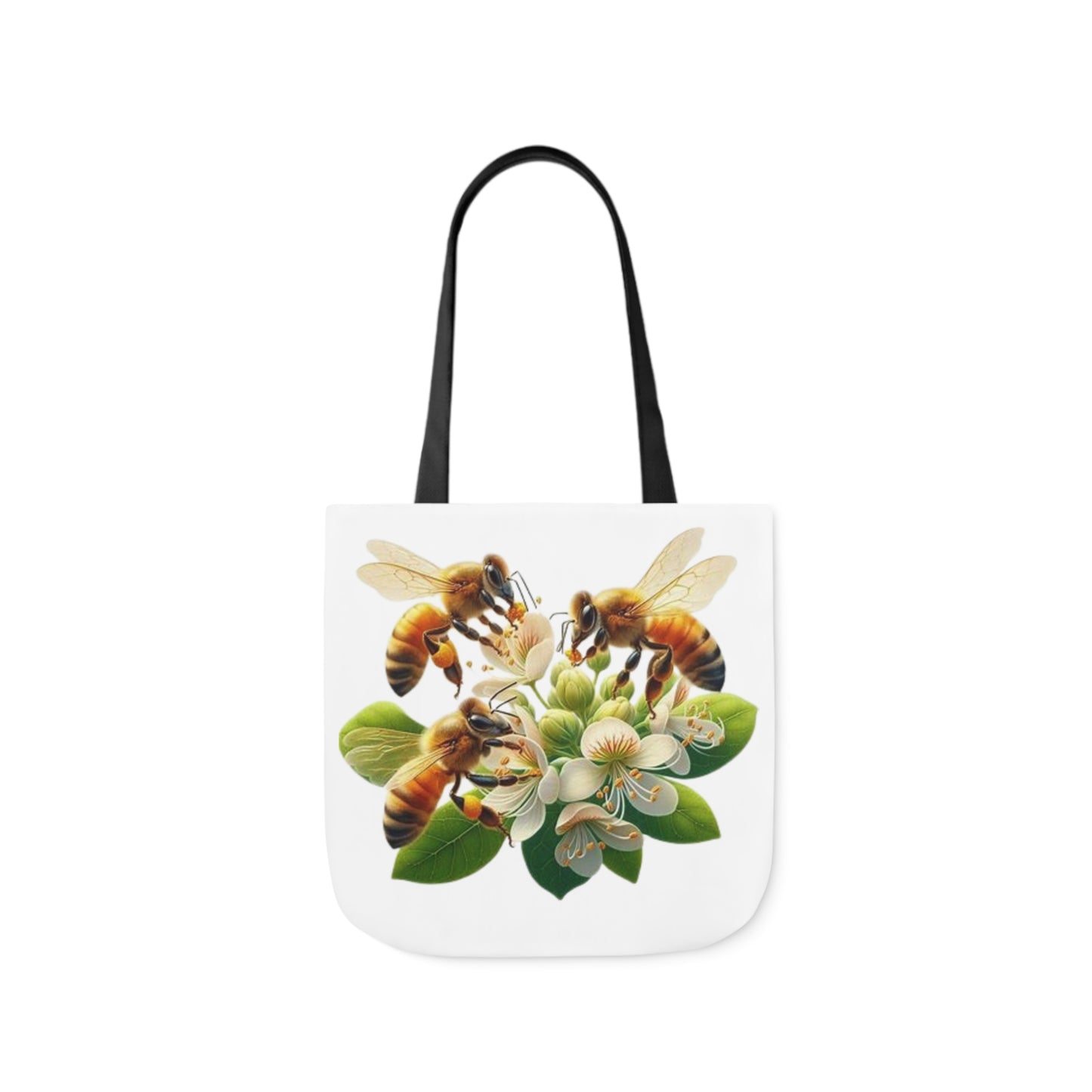 Bee-Themed Canvas Tote Bag