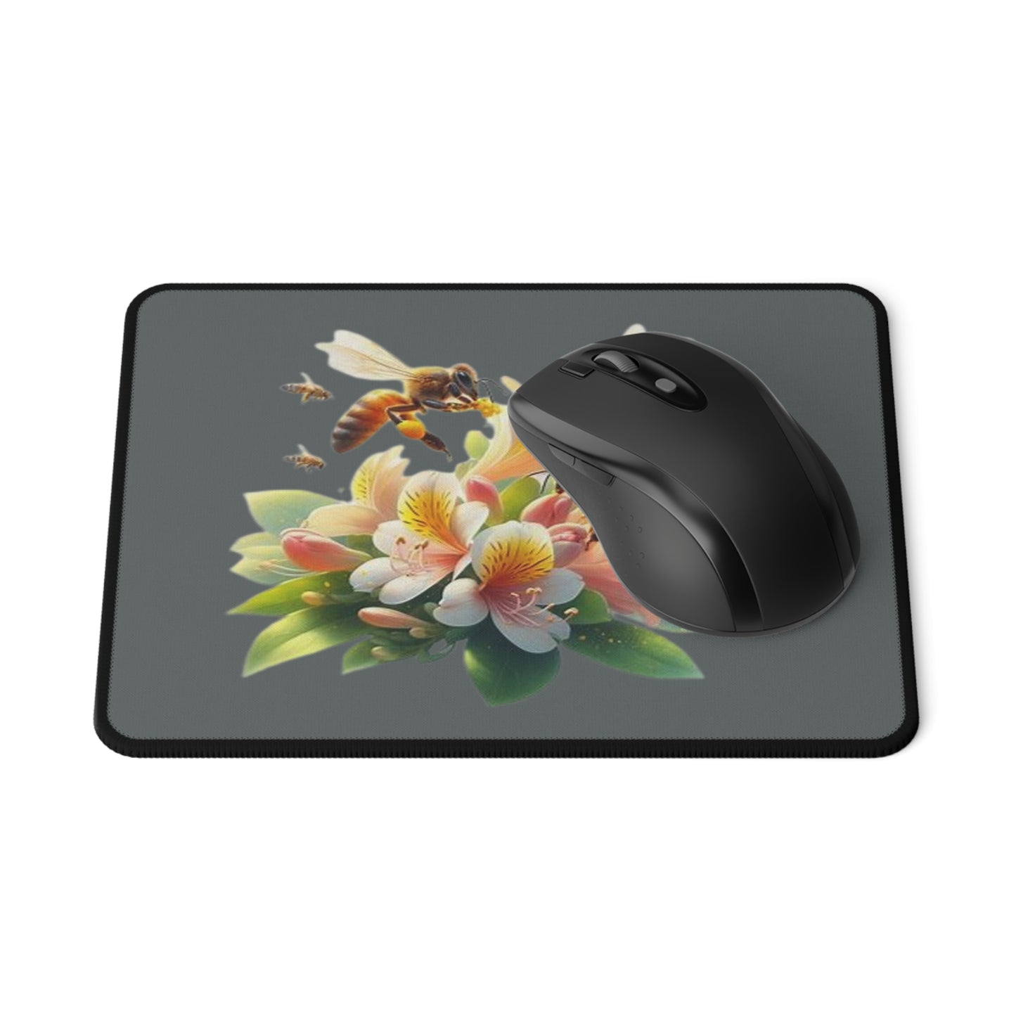 Floral Bee Mouse Pad