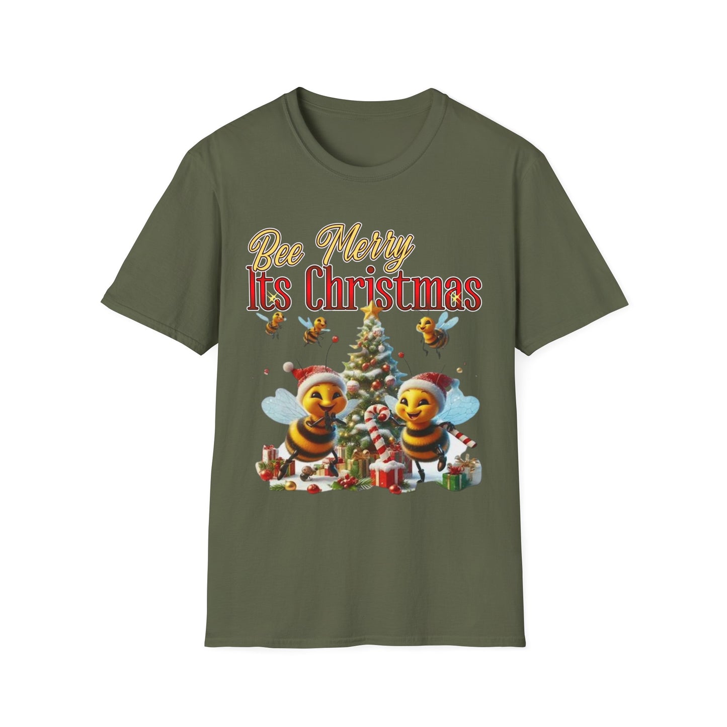 Bee Merry Its Christmas T-Shirt