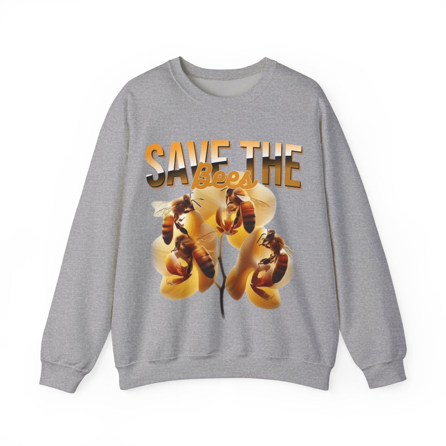 Save The Bees Unisex Crewneck Sweatshirt - Eco-Friendly Fashion