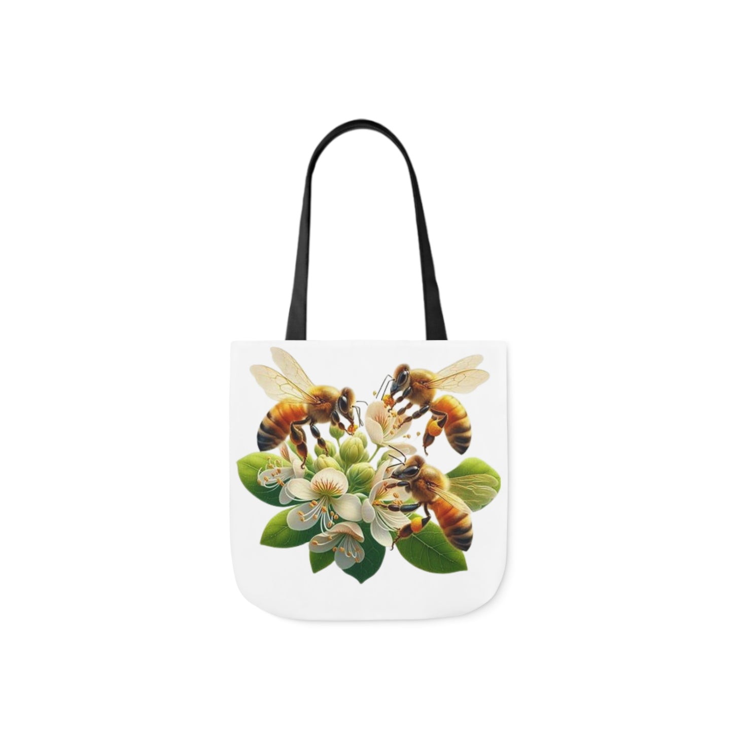 Bee-Themed Canvas Tote Bag