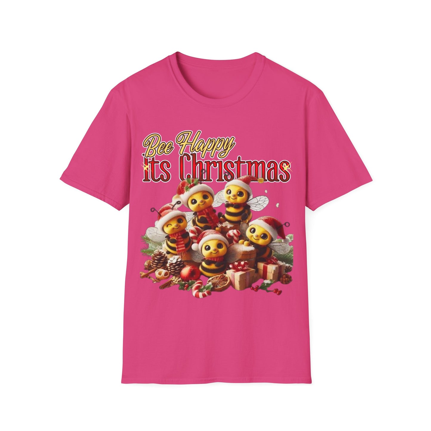 Bee Happy Its Christmas T-Shirt