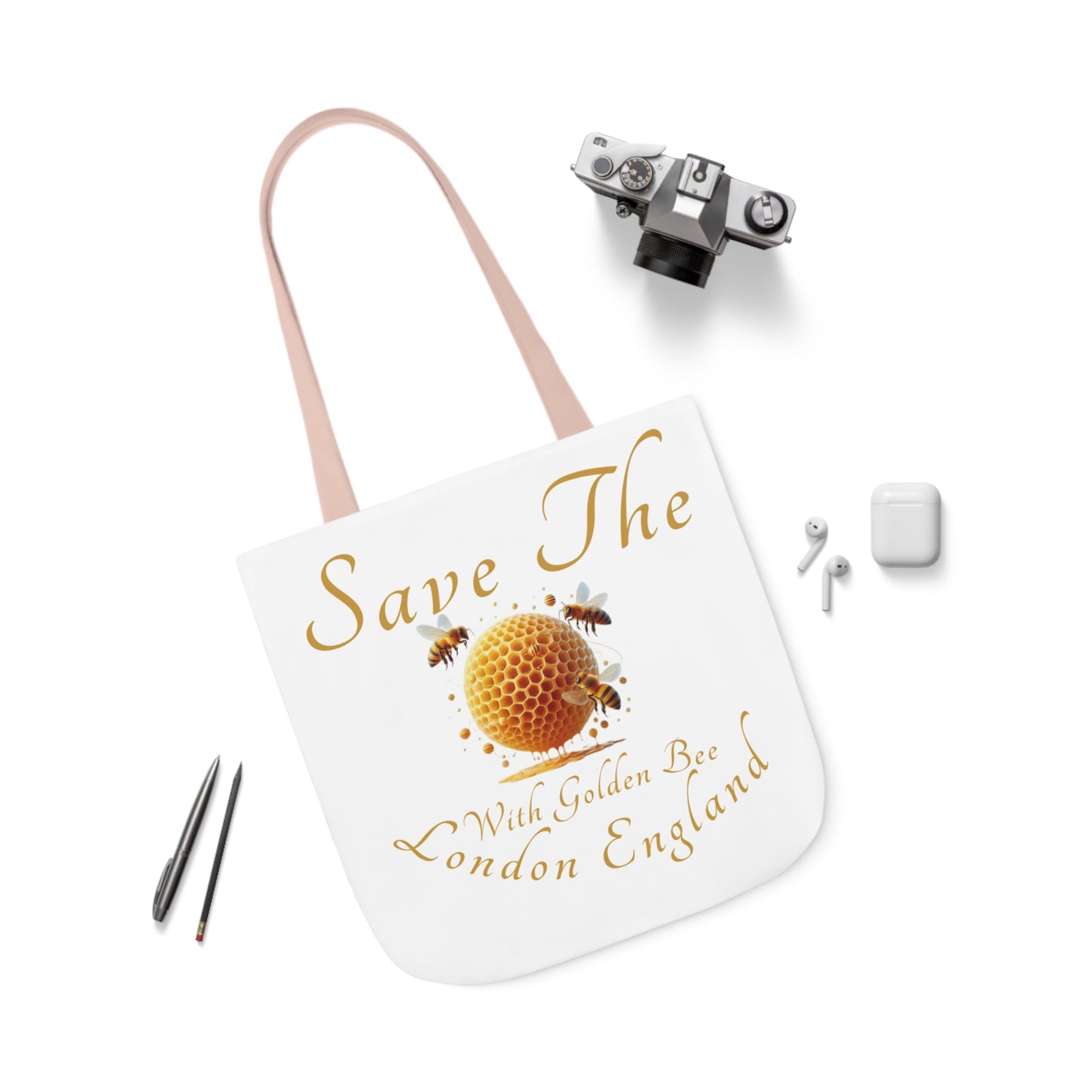 Save The Bees Canvas Tote Bag