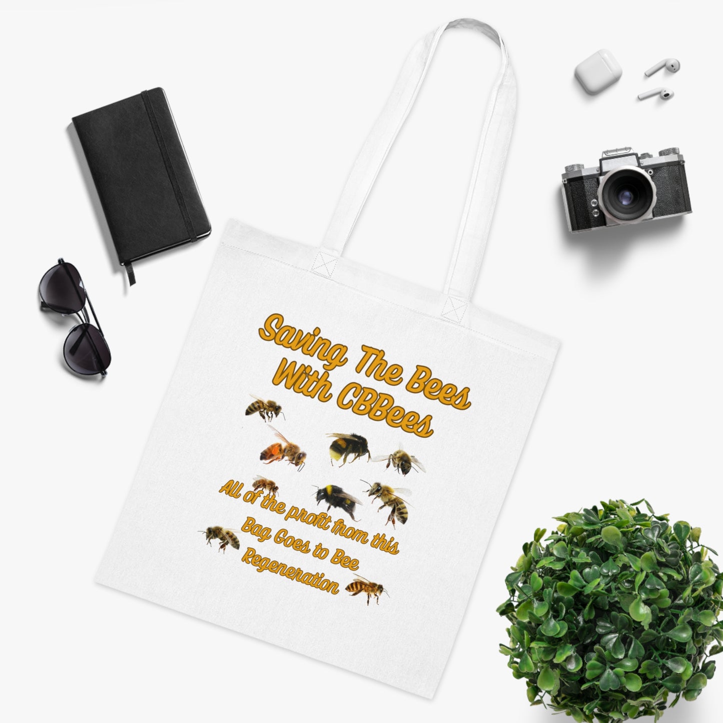 Saving the Bees Cotton Tote for Bee Lovers