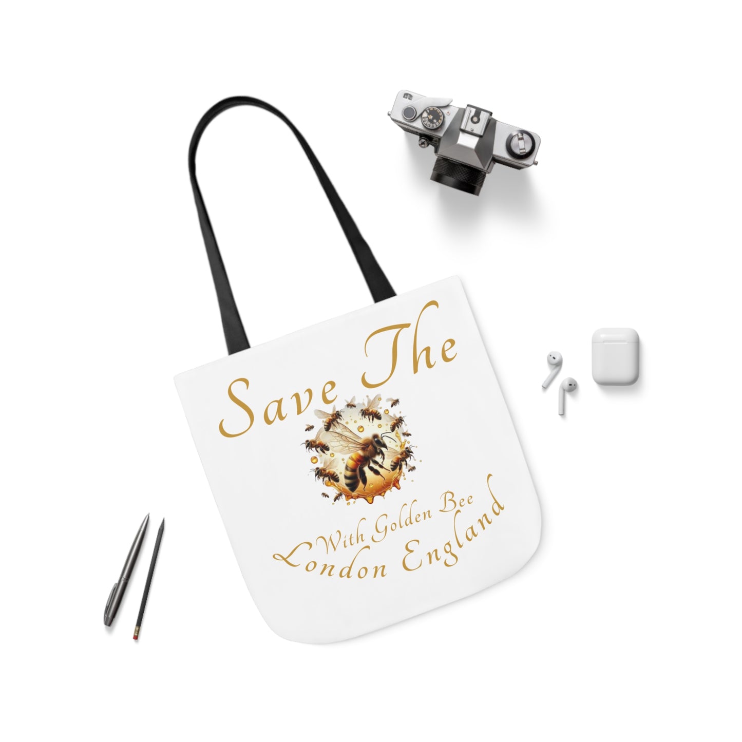 Save The Bees Canvas Tote Bag