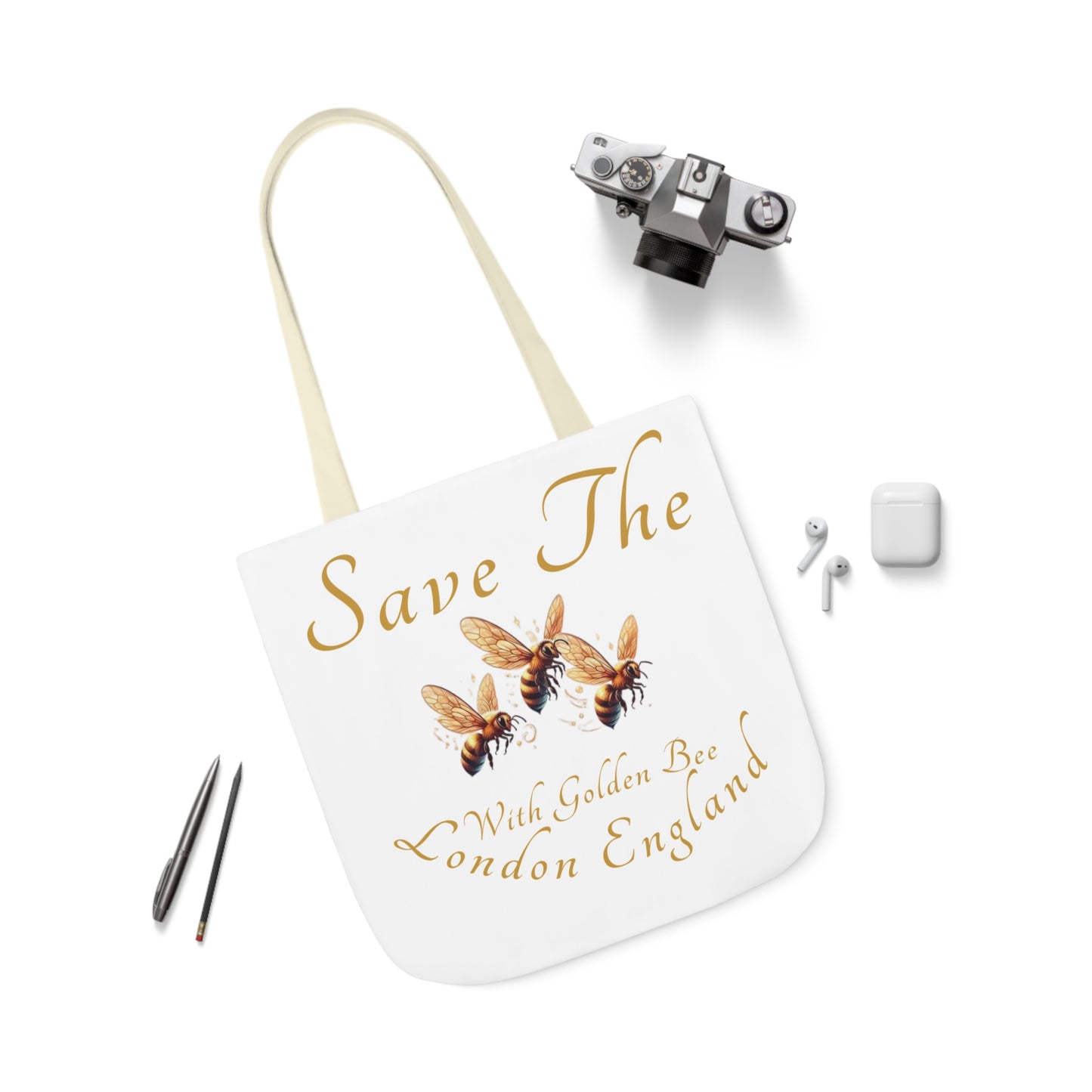 Save The Bees Canvas Tote Bag