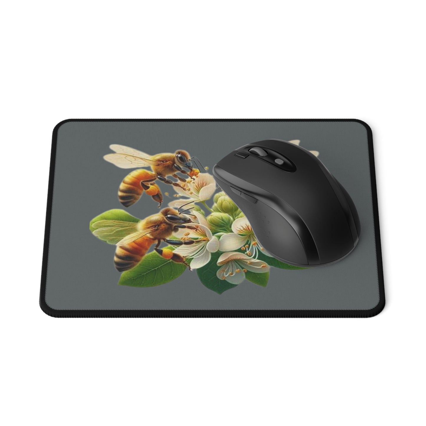 Floral Bee Mouse Pad