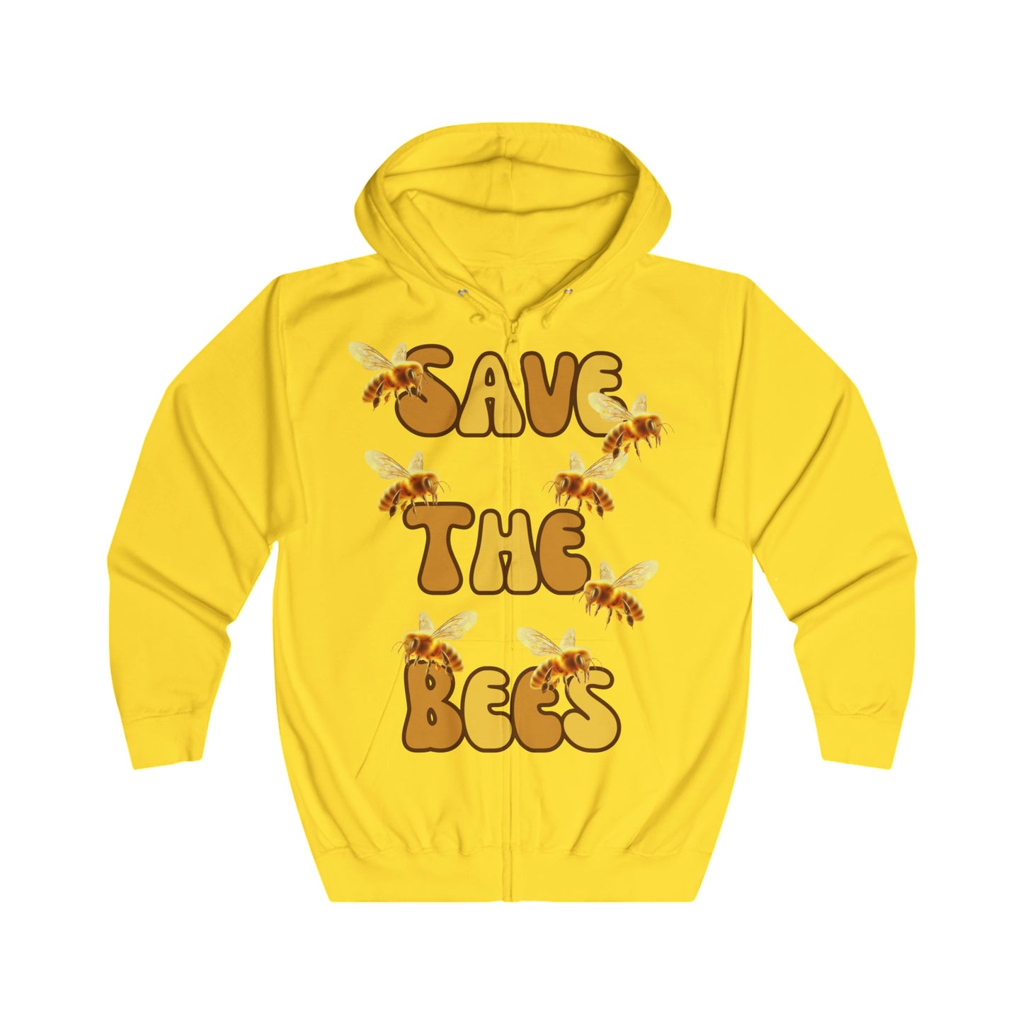 Save the Bees Full Zip Hoodie