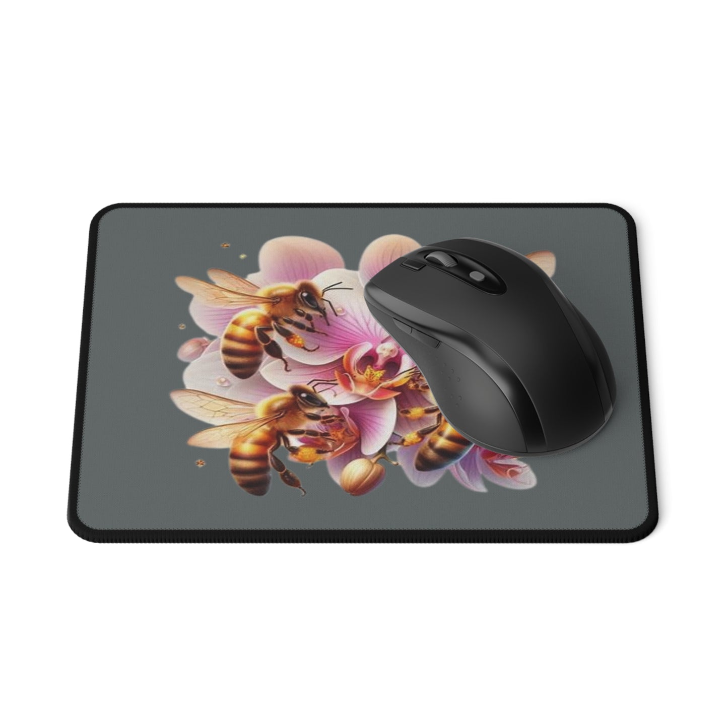 Floral Bee Mouse Pad