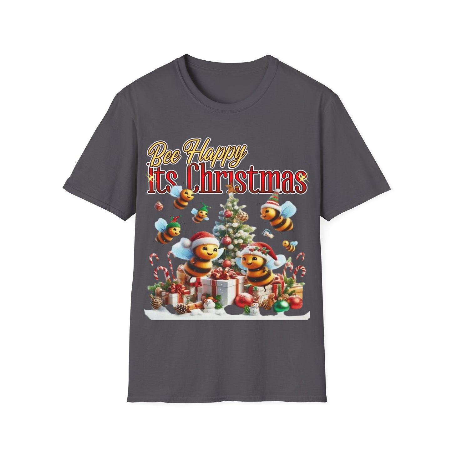 Bee Happy Its Christmas T-Shirt