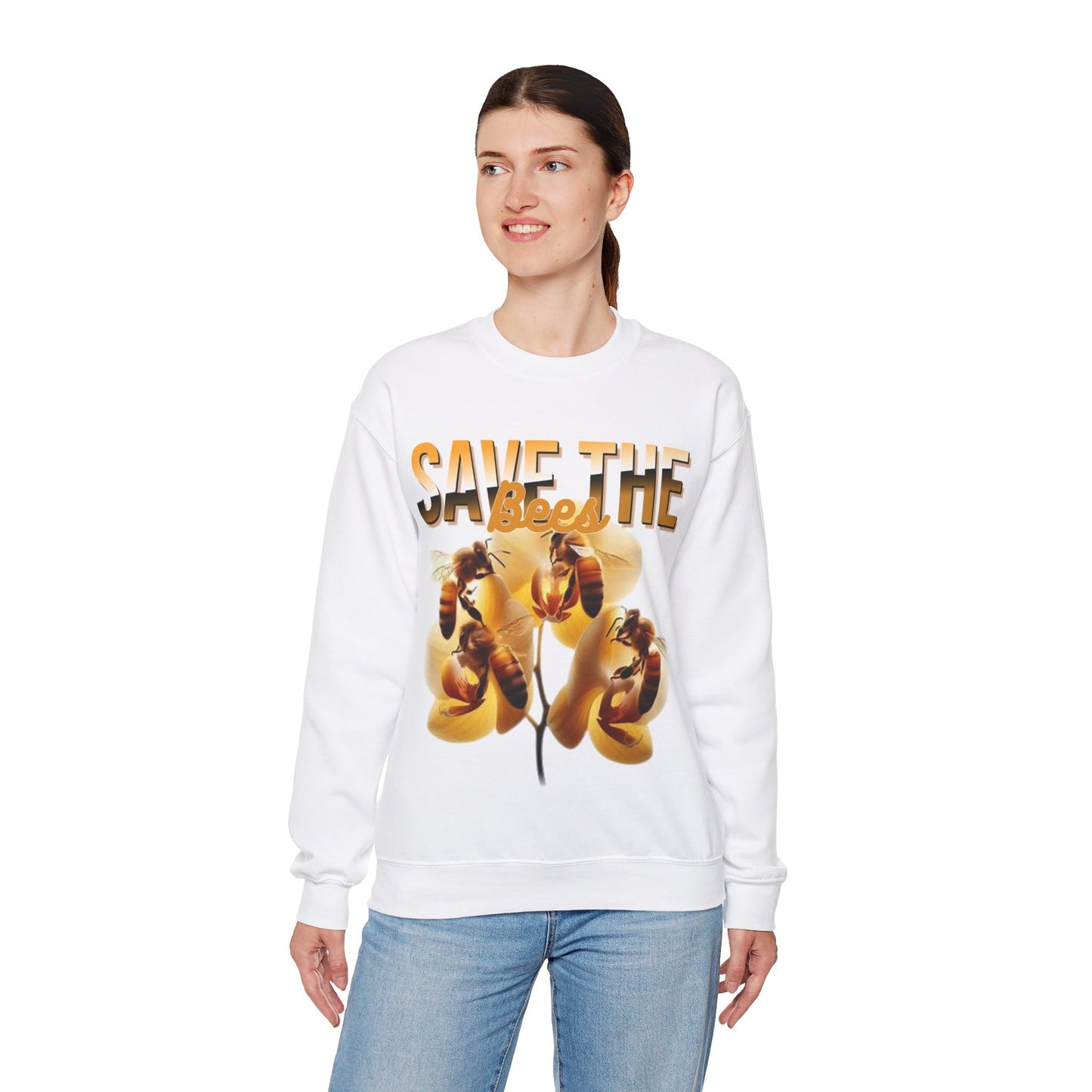 Save The Bees Unisex Crewneck Sweatshirt - Eco-Friendly Fashion