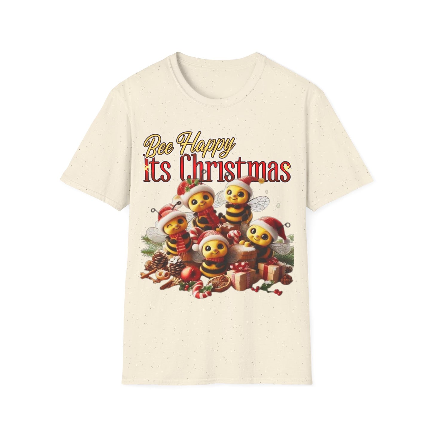 Bee Happy Its Christmas T-Shirt