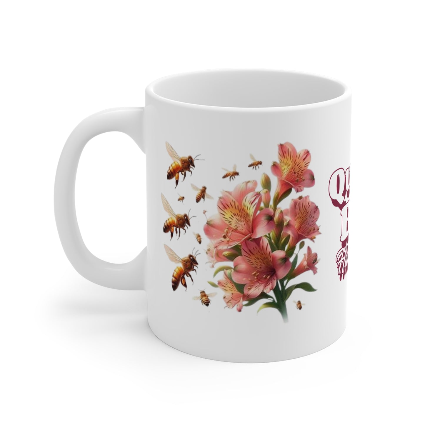 Queen Bee 11oz White Mug