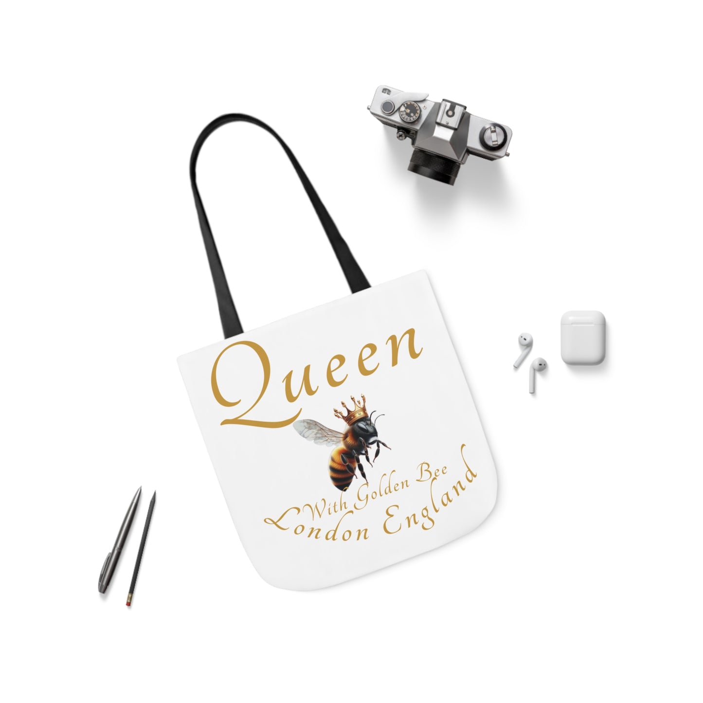 Queen Bee Canvas Tote Bag