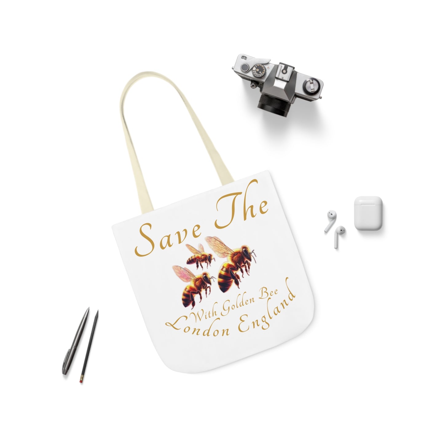 Save The Bees Canvas Tote Bag