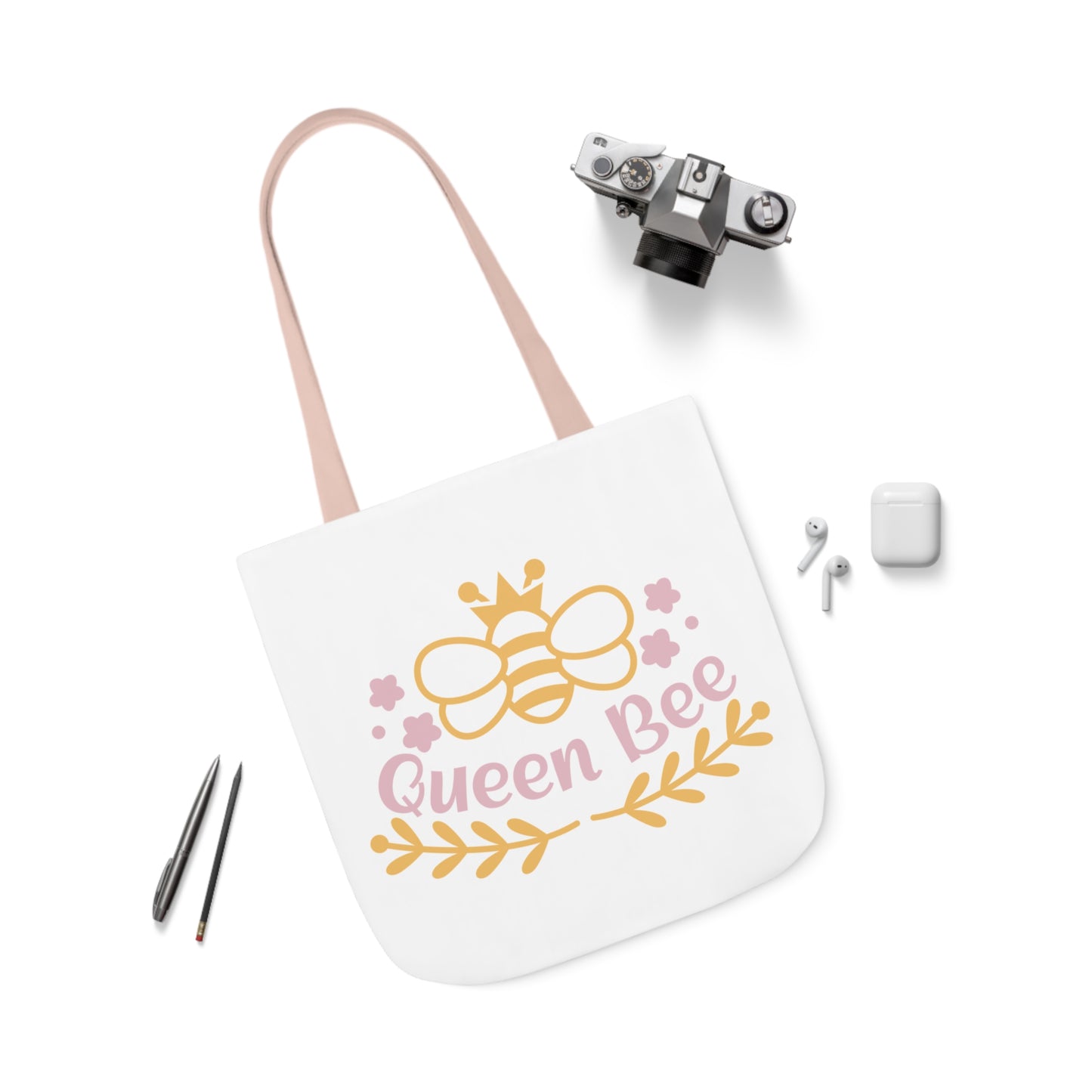 Queen Bee Canvas Tote Bag