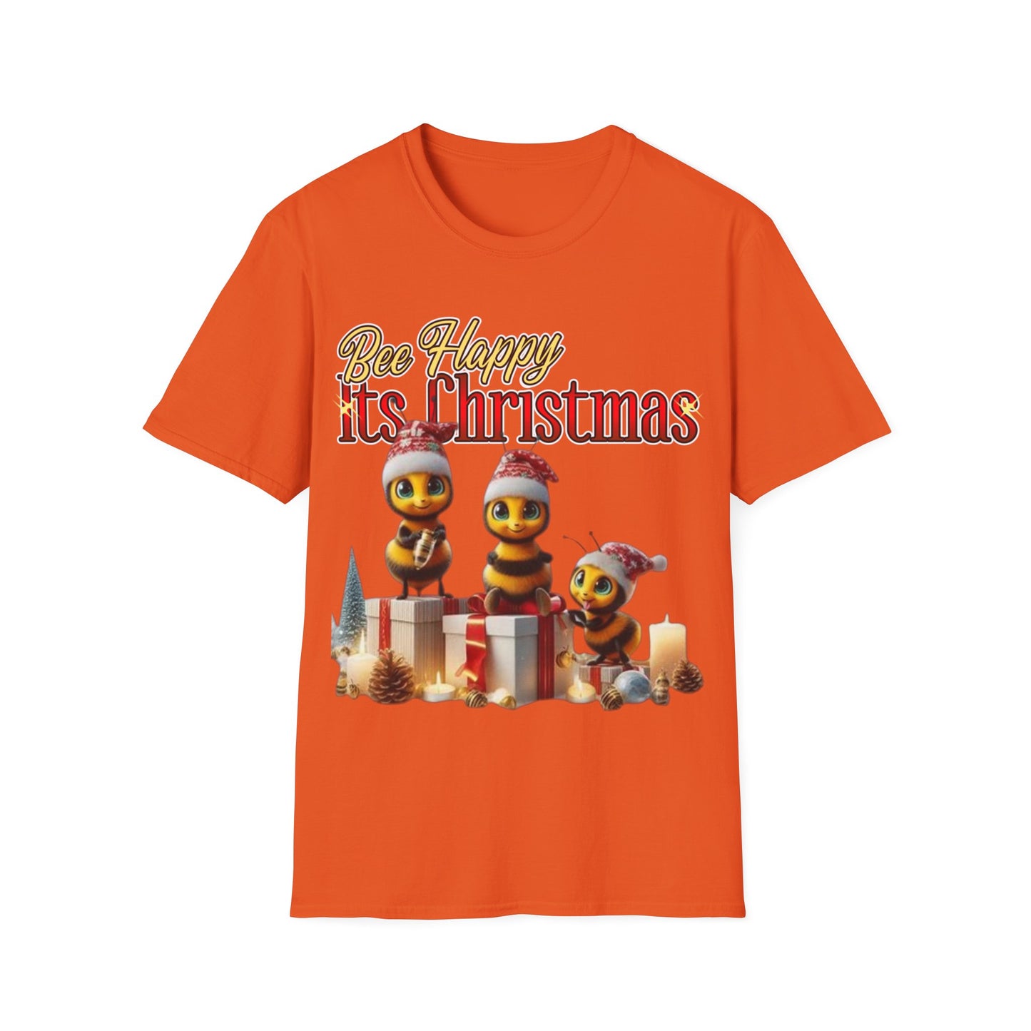 Bee Happy Its Christmas T-Shirt