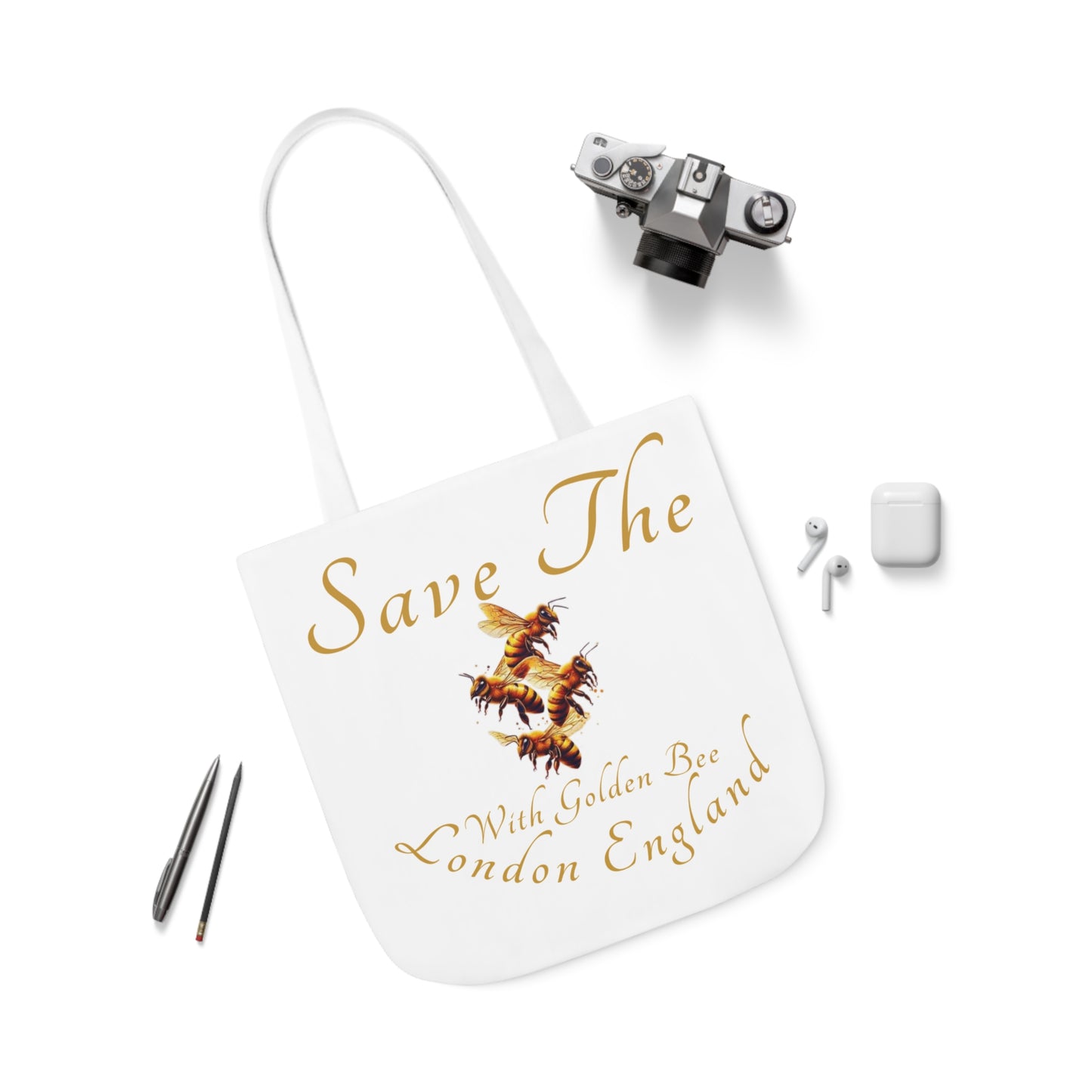 Save The Bees Canvas Tote Bag