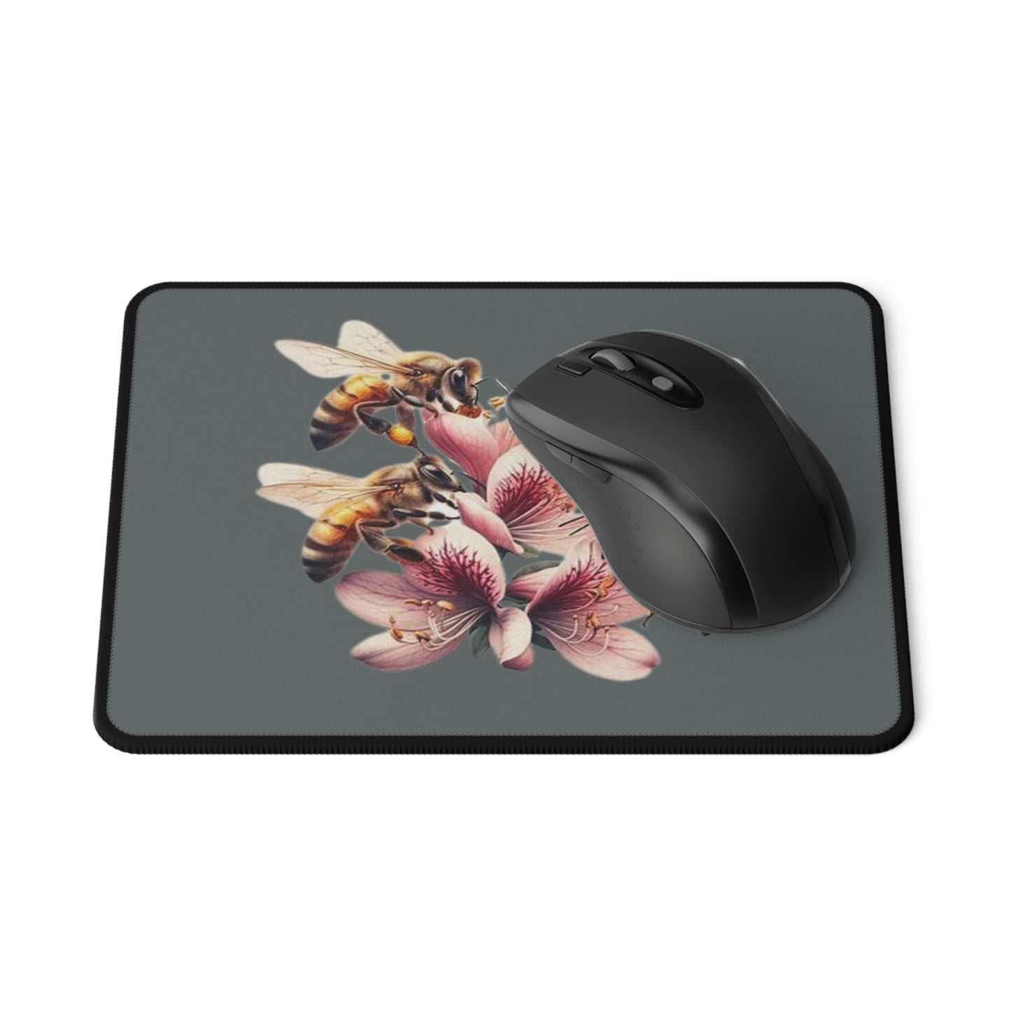 Floral Bee Mouse Pad