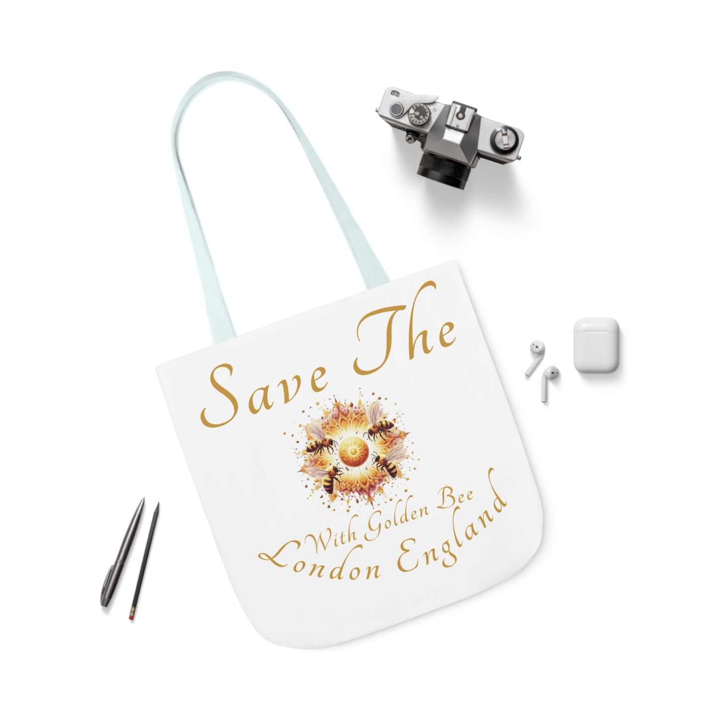 Save The Bees Canvas Tote Bag