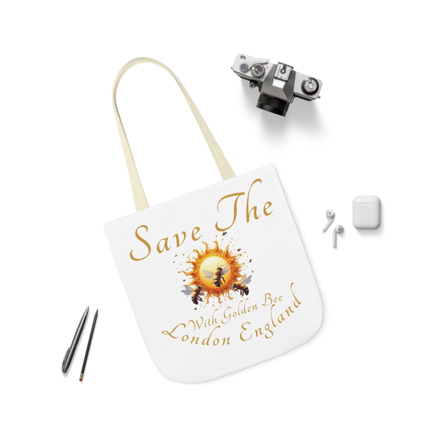 Save The Bees Canvas Tote Bag